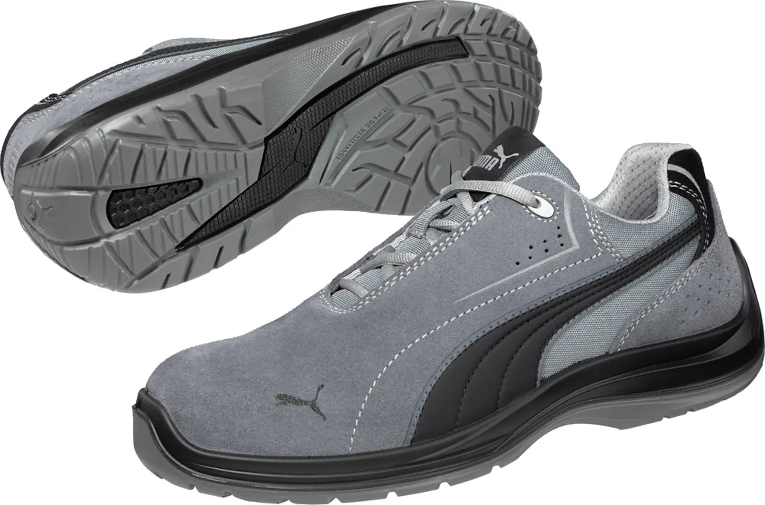 Puma Safety Black Mens Leather Touring Suede Low Moto CT Oxford Work Shoes Asics Running Shoes Test