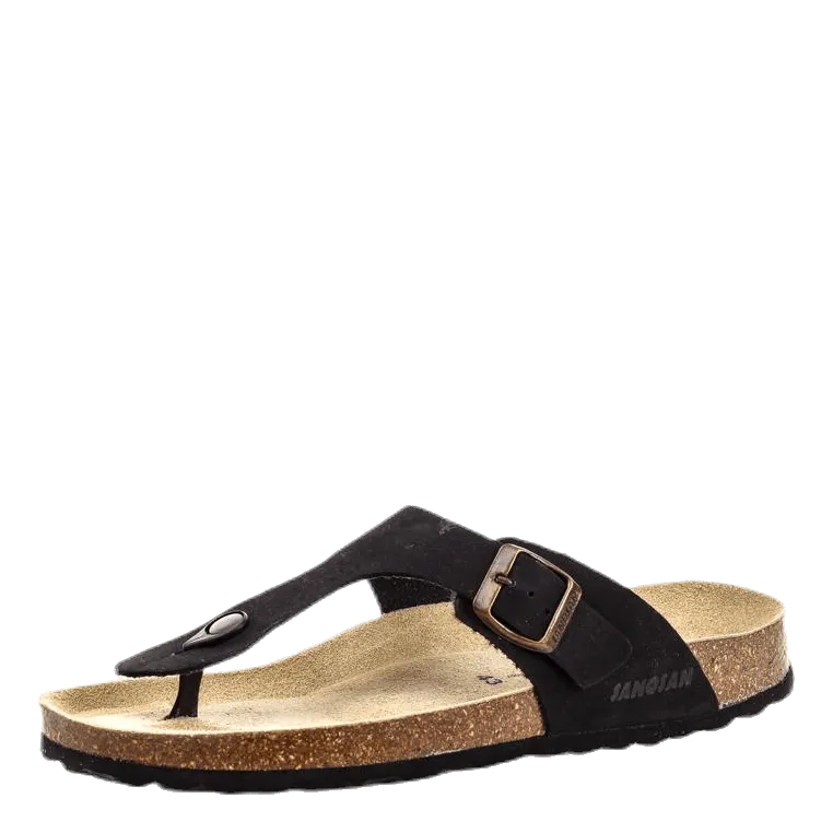 Geneve Nubuck Black Teva Wedge Sandals