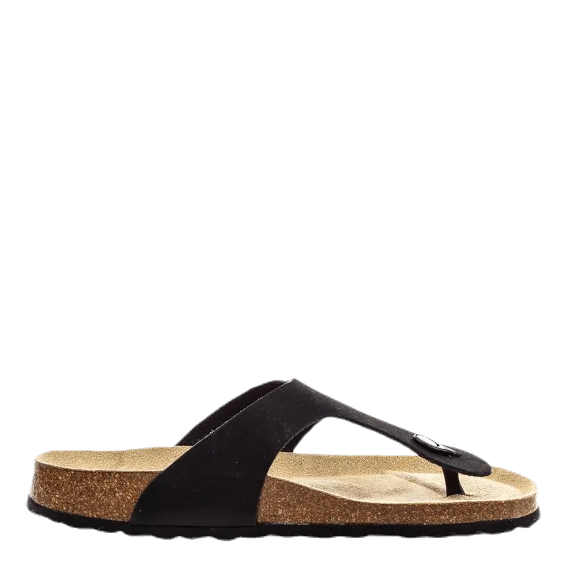 Geneve Nubuck Black High Heels Shoes Sandals