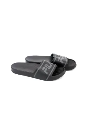 Men's Brand Logo Printed Slide,Black Slippers Online