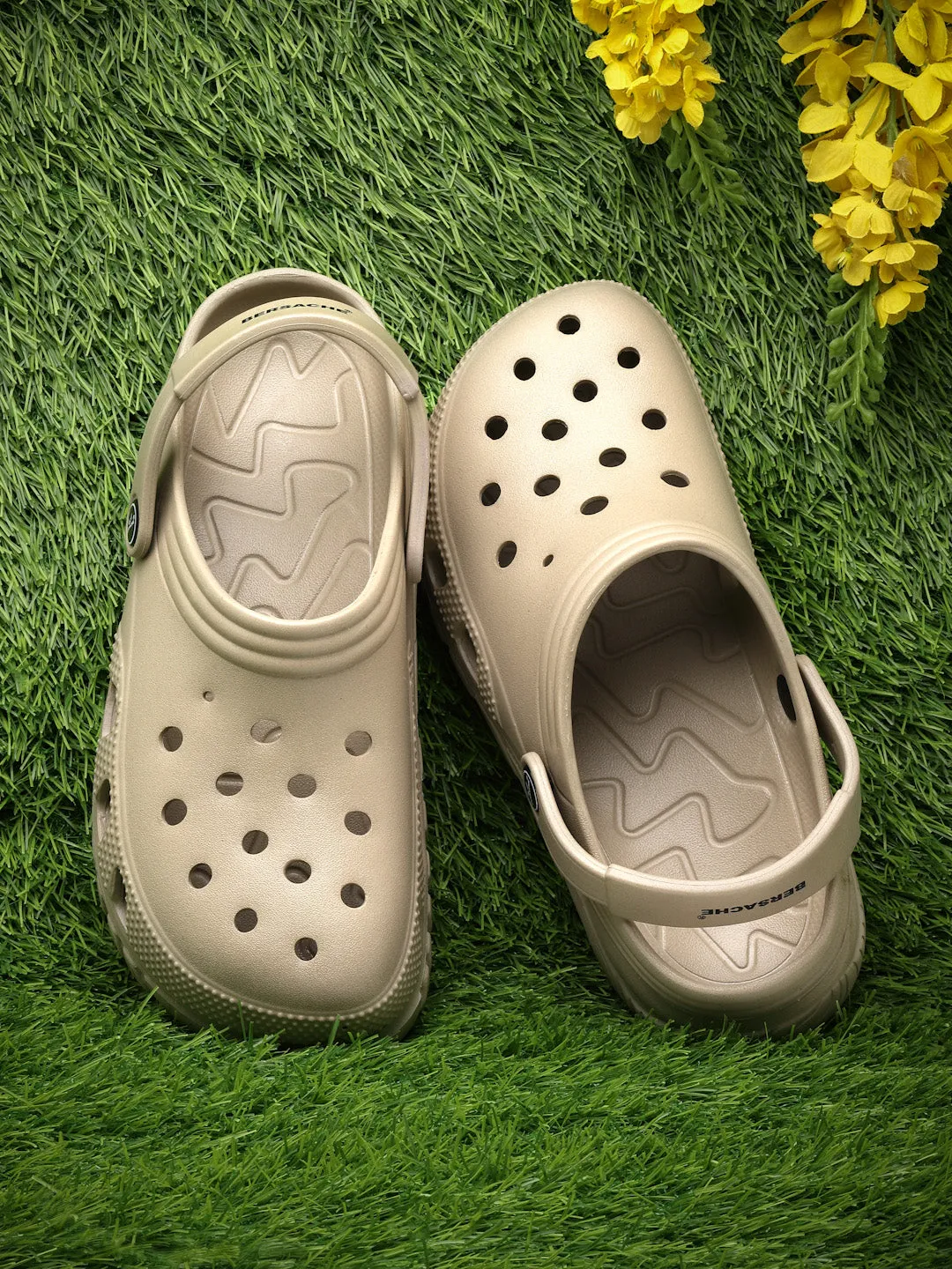 German Slippers Bersache Extra Soft Classic Casual with  Regular wear with Ultra Soft & Flexibility Technology Flip Flop for Men's & Boy's (6091-Beige)