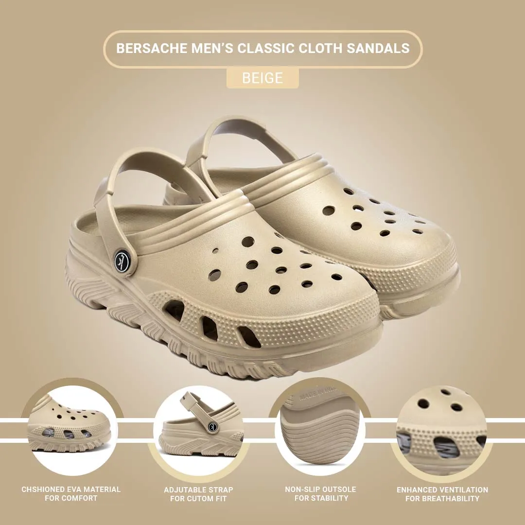 Bersache Extra Soft Classic Casual with  Regular wear with Ultra Soft & Flexibility Technology Flip Flop for Men's & Boy's (6091-Beige) Slippers Extra Wide Swollen Feet