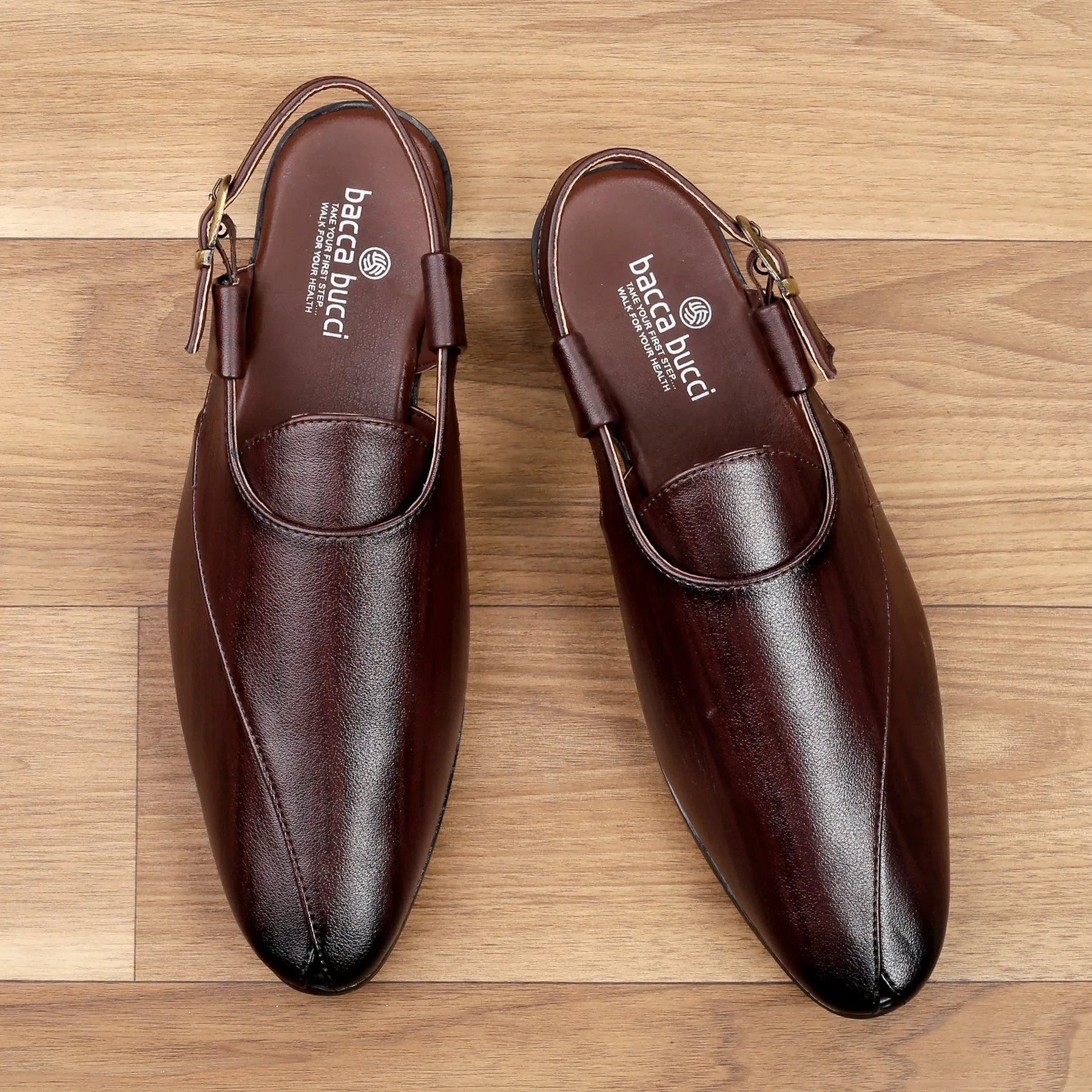 Bacca Bucci NOBILITY Close-Toe Outdoor Open Ethnic Sandals with Buckle Dollar General Slippers