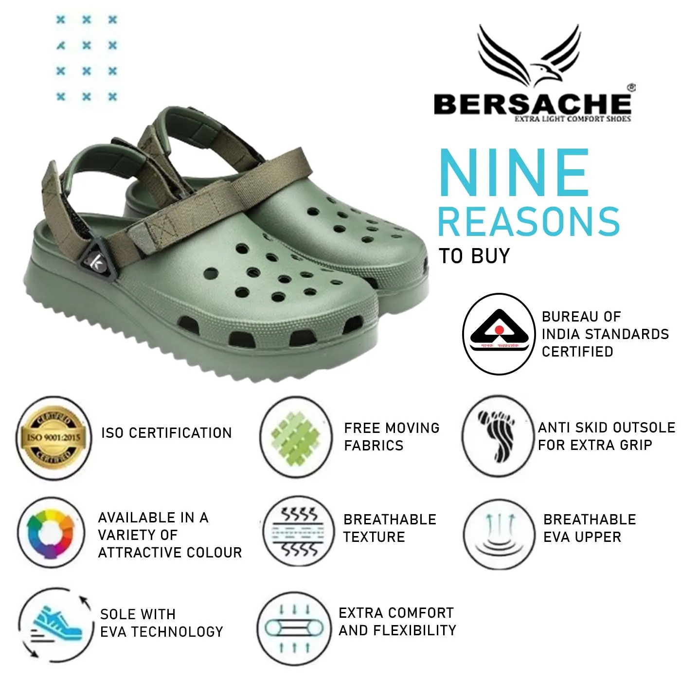 Bersache Extra Soft Classic Casual with  Regular wear with Ultra Soft & Flexibility Technology Flip Flop for Men's & Boy's (6139-Green) Foal Slippers Falling Off