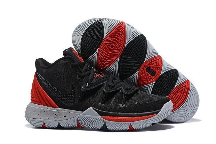 Asics Spikes Shoes Nike Kyrie 5 Black White Red Men Basketball Shoes Sale Size US 7-12