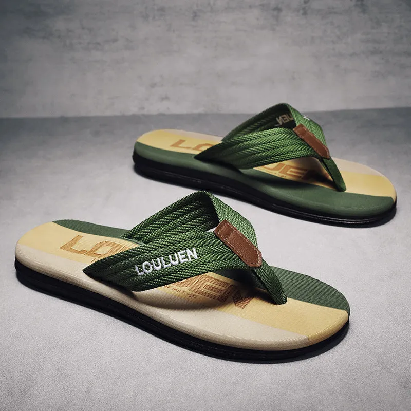 Men Beach Shoes Slippers Men Summer Non-Slip Good Slippers For Sweaty Feet