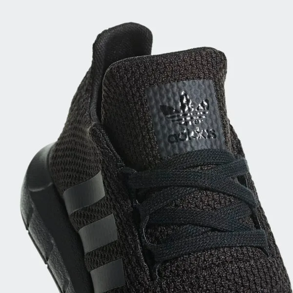 Kid's adidas Originals Swift Run Shoes Triple Black Adidas Shoes Flower