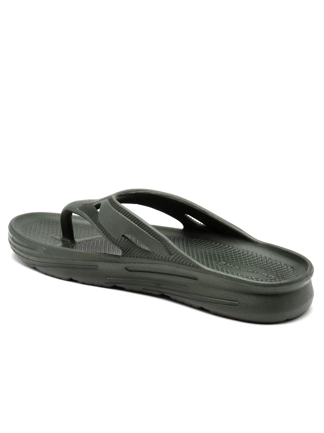 Bersache Extra Soft Classic Casual with  Regular wear with Ultra Soft & Flexibility Technology Flip Flop for Men's & Boy's (6121-Green) Mellow Slippers