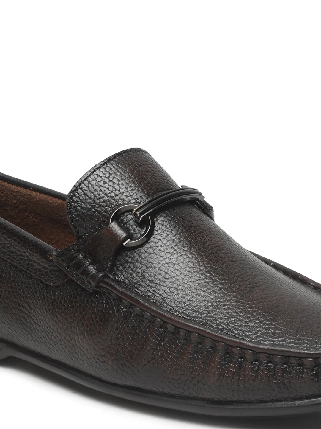 Men's Brown Leather Flexi 360 Loafers Business Casual Appropriate Shoes