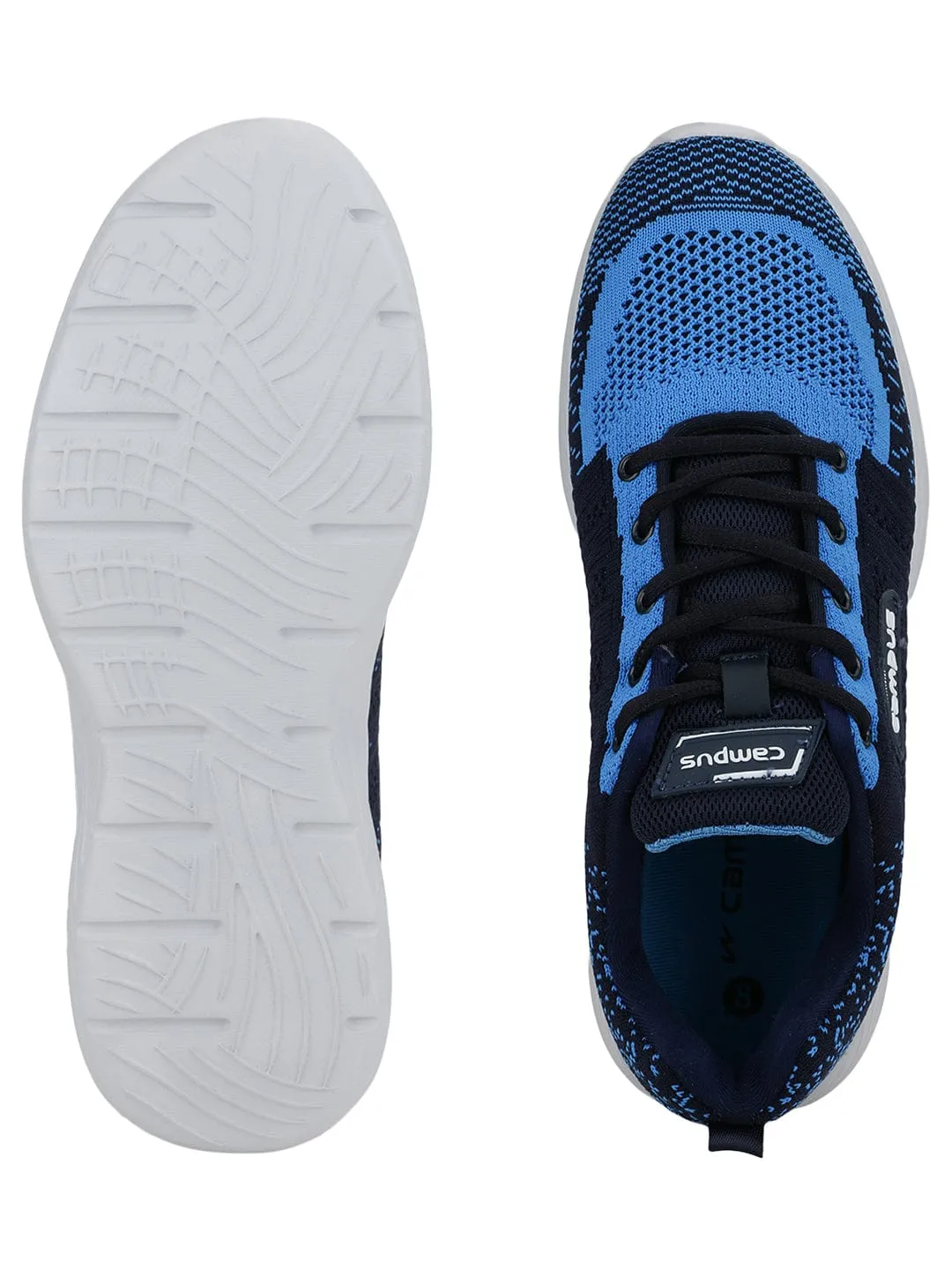 WINTER Blue Men's Running Shoes Trail Running Shoes With Wide Toe Box
