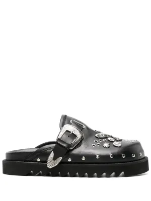 Size 12 Sandals Eyelet Metal Sabot Sandal