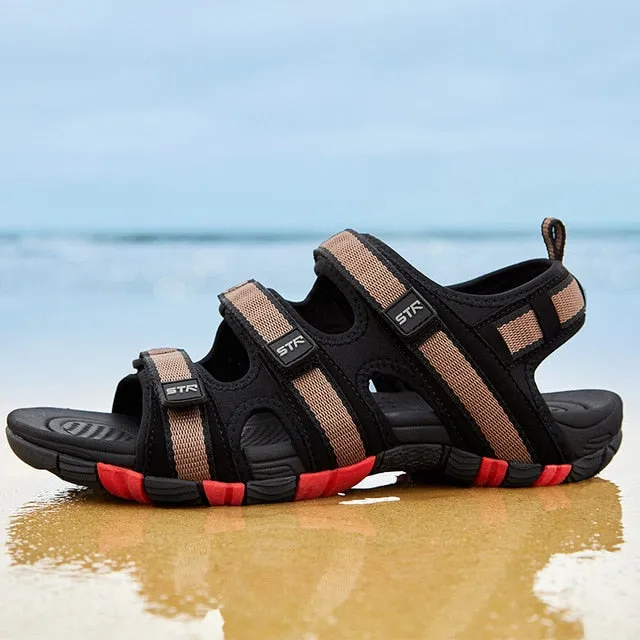 Flat Salsa Shoes UPUPER Summer Sandals Men Shoes 2019 Gladiator Men's Sandals Roman Flip Flops Flat Sandals Outdoor Shoes