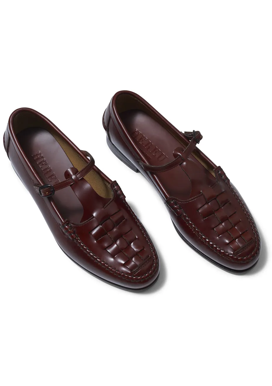 Loafers With Tuxedo Maqueda Interwoven T-Bar Loafer Russet