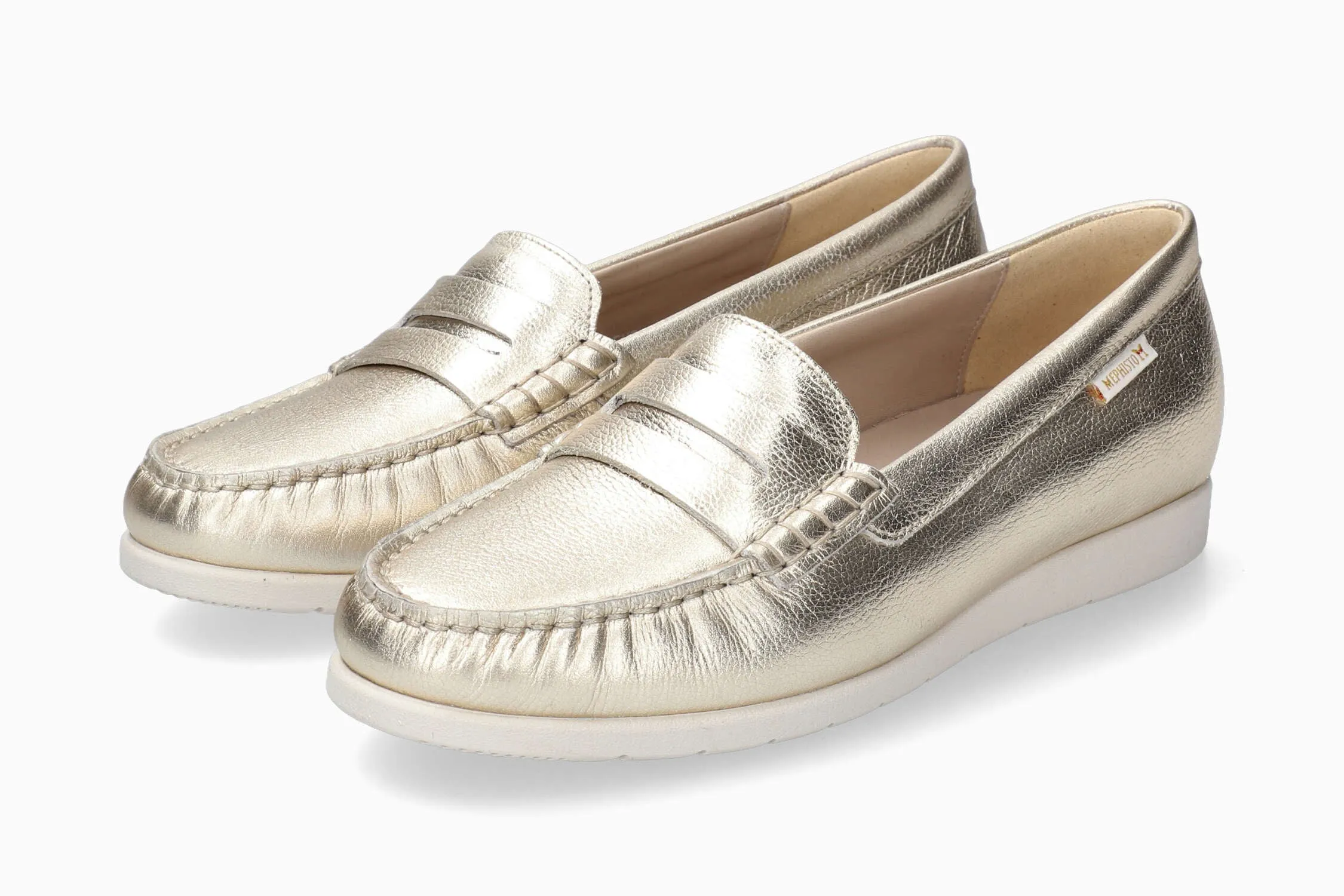 Fashionable Slip-on Sneakers Slip On Volga - Gold