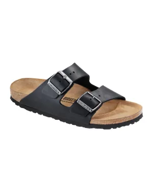 Arizona Black Oiled Leather Sandals Zoris Sandals