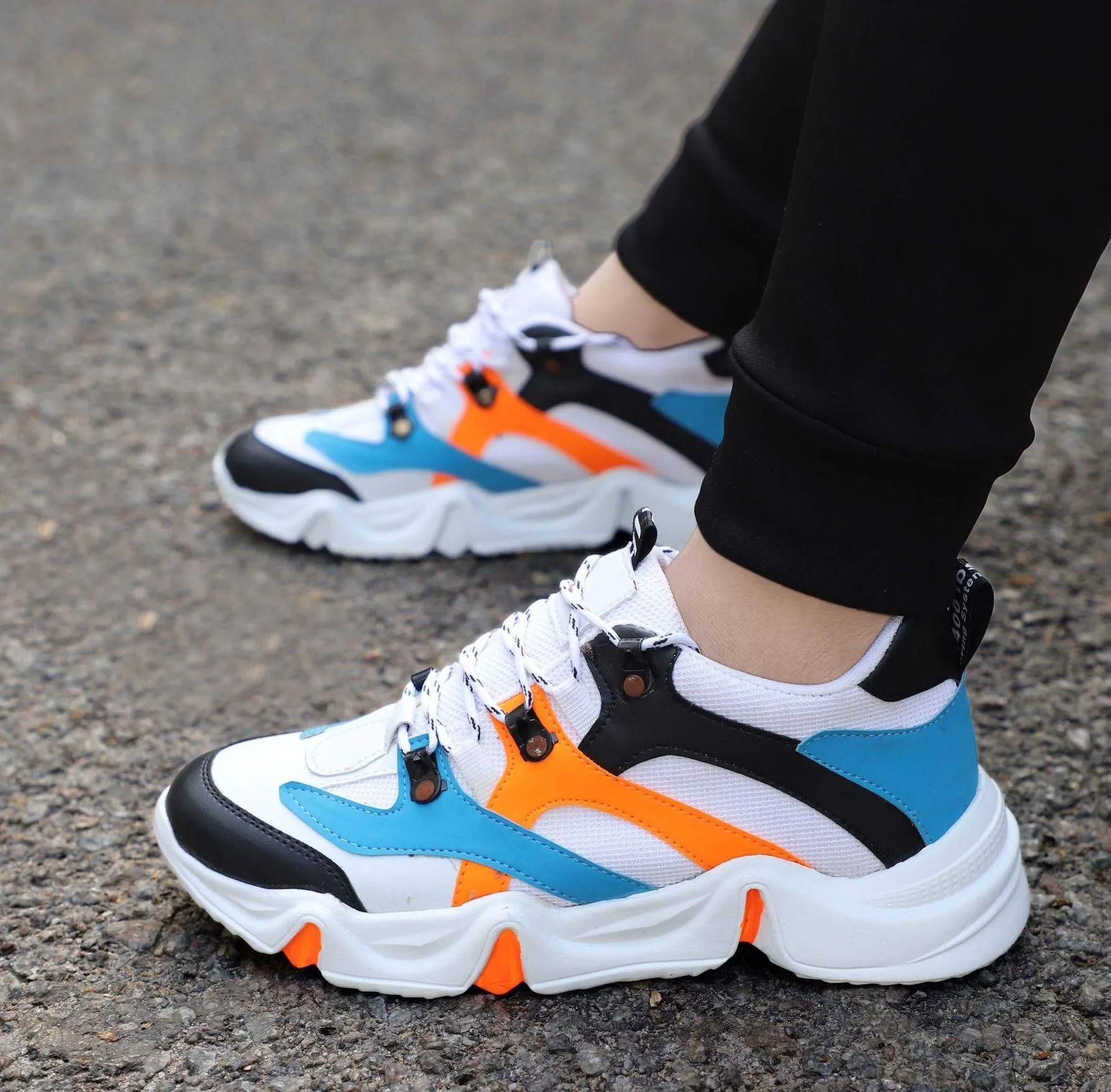 Casual Laceless Shoes Win9 Men Black Casual Lace up Comfortable Sports Shoes