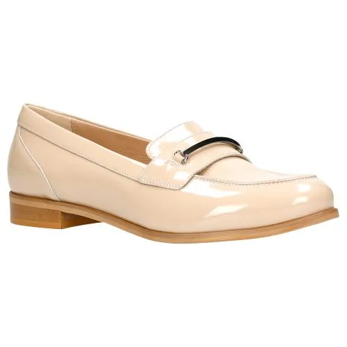 Oxfords Brogues And Derby Shoes Wojas Beige Leather Loafers | 46074-34