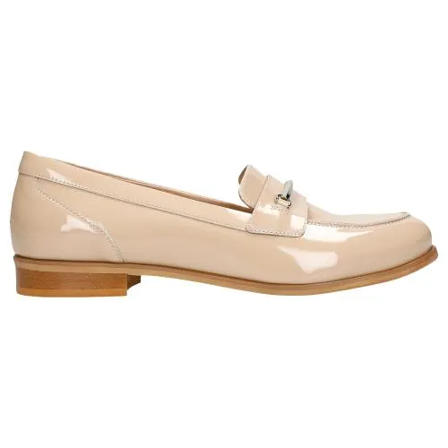 Patent Leather Oxfords Wojas Beige Leather Loafers | 46074-34
