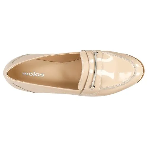 Wojas Beige Leather Loafers | 46074-34 Italian Oxfords