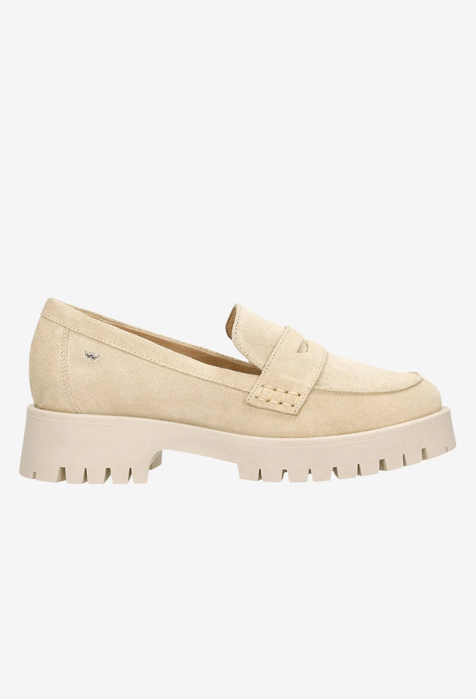 Fletcher Moc Toe Oxfords Wojas Beige Leather Loafers | 46124-64