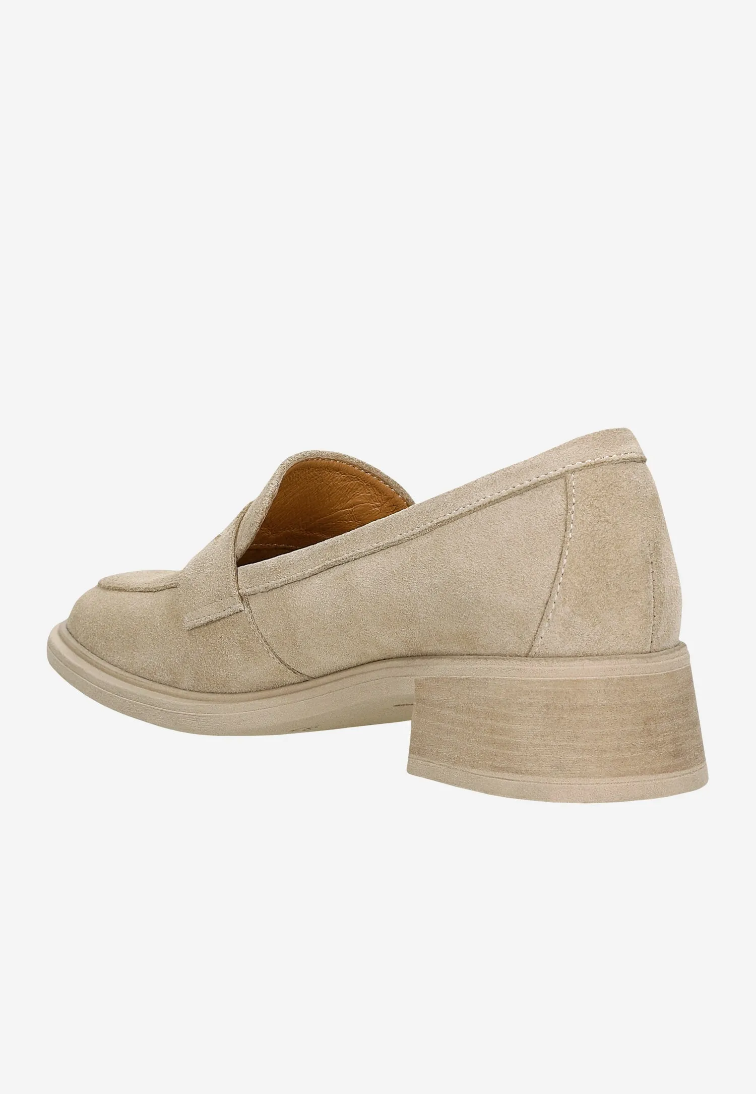 Wojas Beige Velour Leather Loafers | 4629664 Plainview Plain Toe Lace Up Oxfords