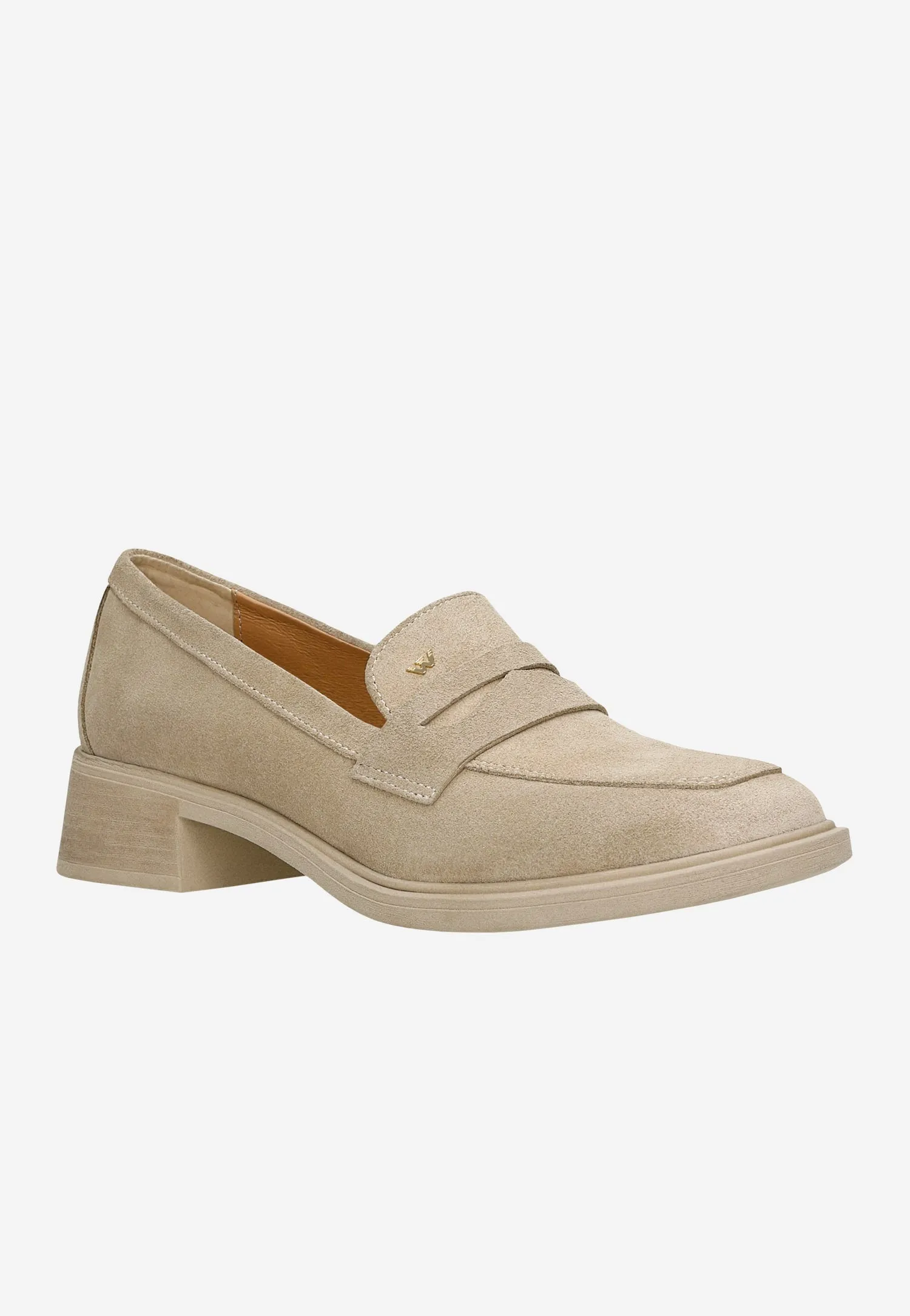 Wojas Beige Velour Leather Loafers | 4629664 2 Zerogrand Stitchlite Oxford