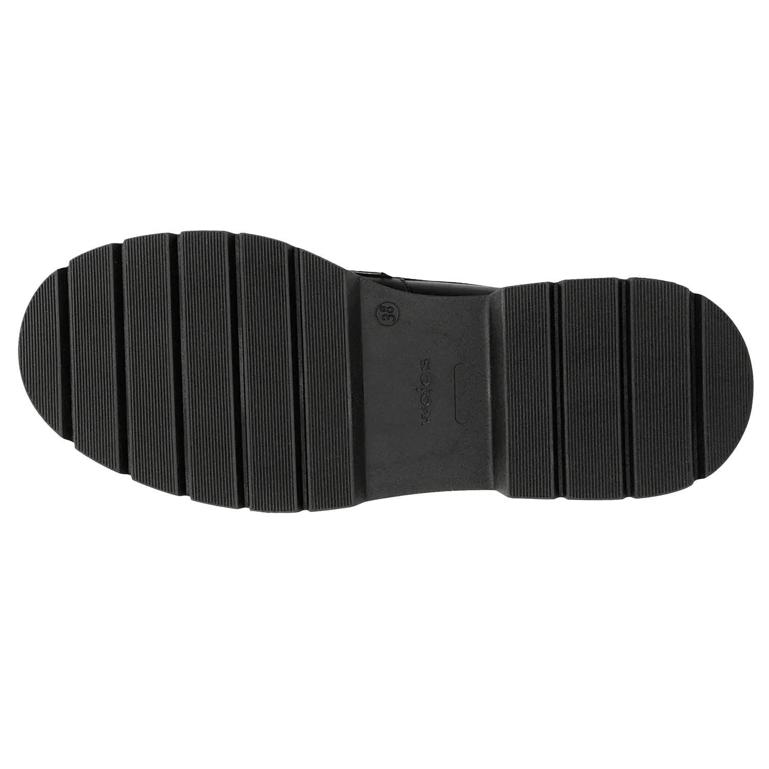 Wojas Black Leather Loafers with Decorative Chain | 46112-51 Edwardian Oxford Shoes