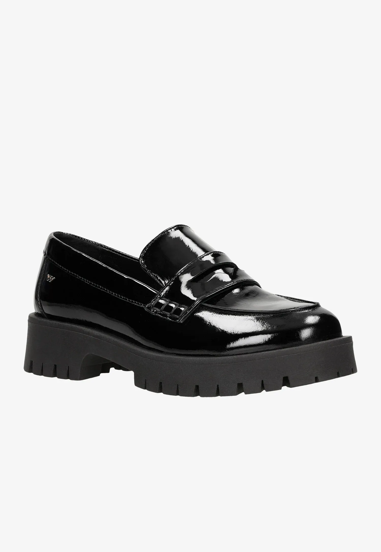 Oxfords Business Shoes Wojas Black Patent Leather Loafers | 46124-31