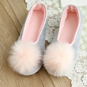 Women Indoor Wear Shoes Home Slippers Sweet Looking Two Colors Spring Autumn Wear Fashion Style Comfortable Wear Grey Slides