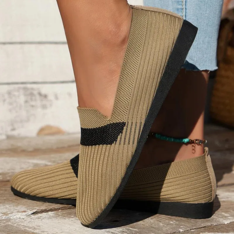 Women Spring 2024 Flats New Walking Casual Fashion Brand Loafers Sneakers Shoes Larroude Loafers