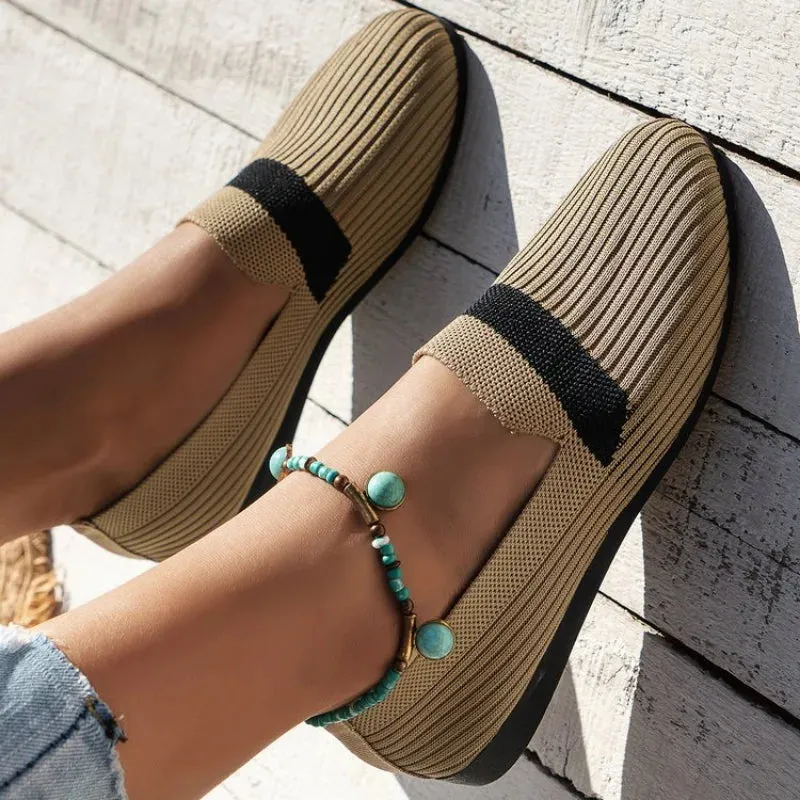 Women Spring 2024 Flats New Walking Casual Fashion Brand Loafers Sneakers Shoes Theory Loafers