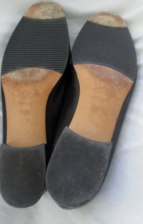 Womens BALLY RUTA Italy Slip On SHOE Loafer BLACK LEATHER 9.5 WHITE HORSEBIT Loafers Sports Bar And Grill Catonsville Md