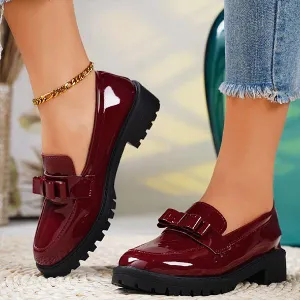 Women's Casual Bow Slip-On Loafers 36478711S Destin Loafers