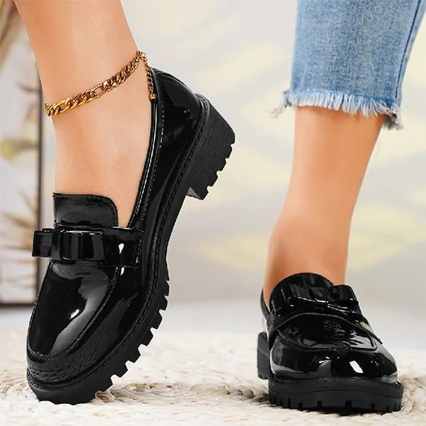 Penny Loafers Cheap Women's Casual Bow Slip-On Loafers 36478711S