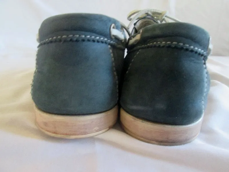 Best Summer Loafers Womens COLE HAAN Leather Moccasins Mocs Walking Shoes Boat SLATE BLUE 10