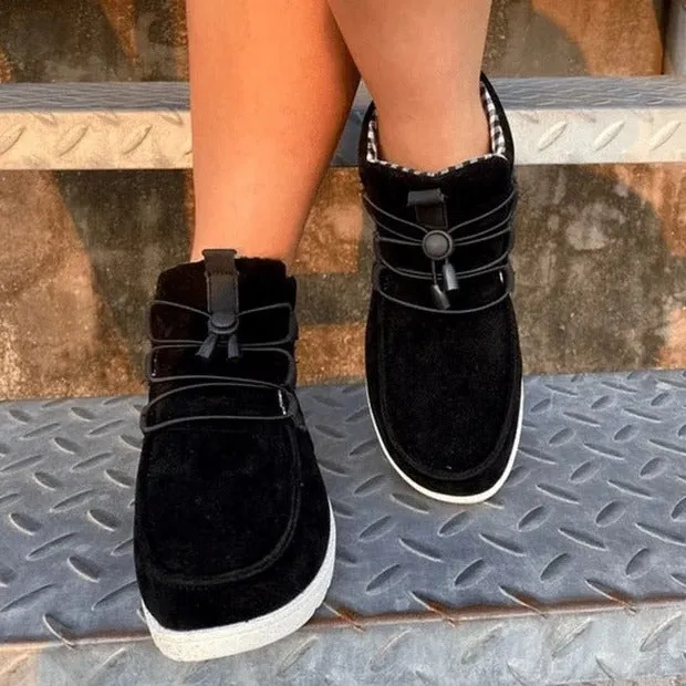 Fendi Loafers Women's faux suede elastic front lace flat booties casual comfy walking sneakers shoes