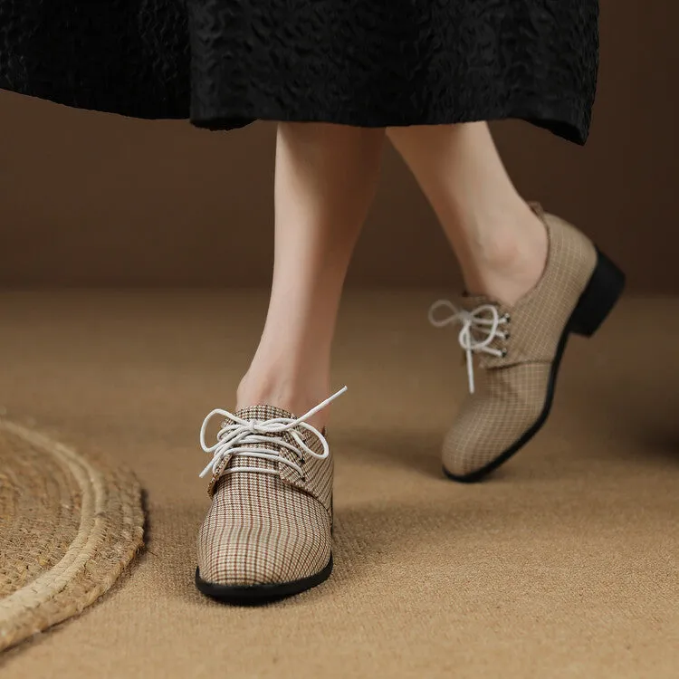 Women's Lace Up Oxford Shoes Custom Oxfords