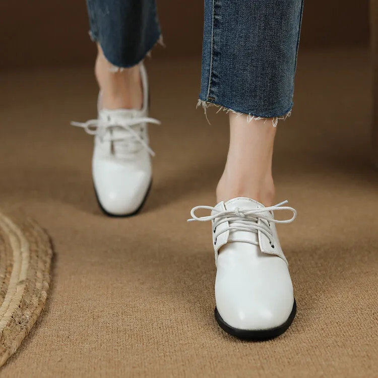 Calipa Cap Toe Oxfords Women's Lace Up Oxford Shoes