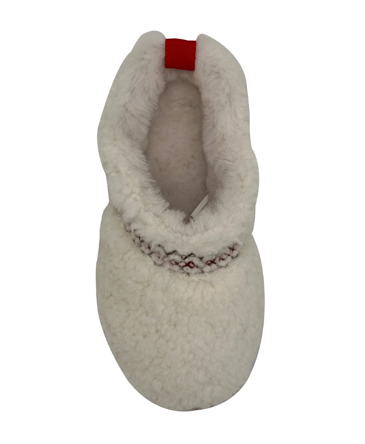 Rubber Soled Slippers Women's Mini Sheepskin Slippers, White Suede