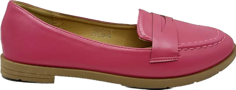 Oxford Shoe Dress Shoes Women's Pink Loafers | ZA27