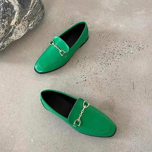 Loafers Grill Women's Retro Horsebit Flat Loafers 79882601S