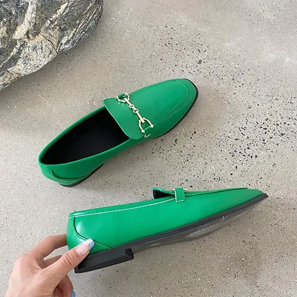 Women's Retro Horsebit Flat Loafers 79882601S Flats Loafers