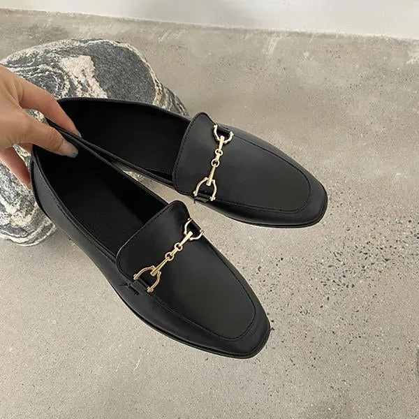 Women's Retro Horsebit Flat Loafers 79882601S Classic Lug Loafers