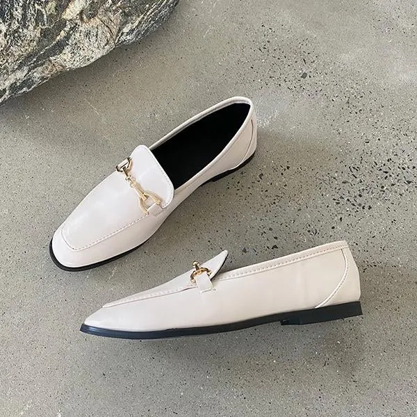 Designer Loafers On Sale Women's Retro Horsebit Flat Loafers 79882601S