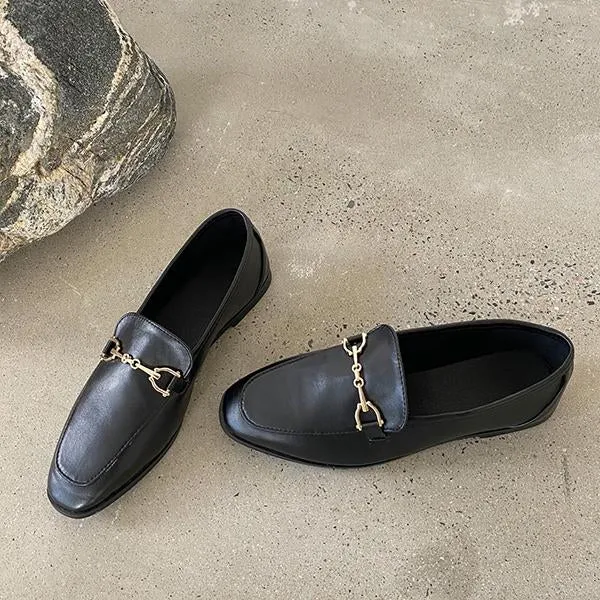 Women's Retro Horsebit Flat Loafers 79882601S Tassel Suede Loafers