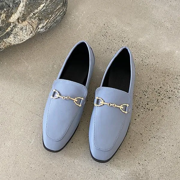 Women's Retro Horsebit Flat Loafers 79882601S Boat Shoes Or Loafers