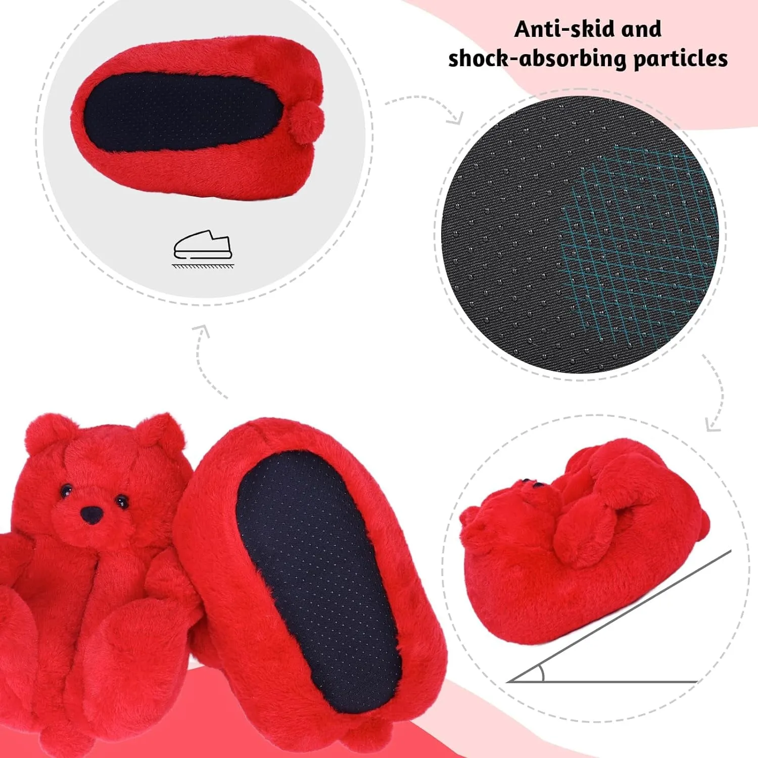 Womens Teddy Bear Cute Slippers Near Me