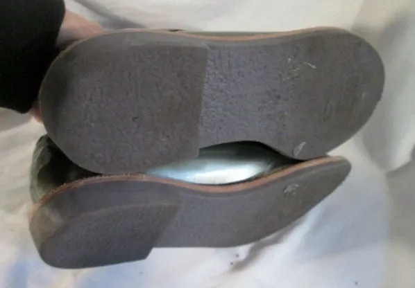 Chunky Platform Loafers Womens VINCE CAMUTO NILEE Leather SILVER Metallic Loafer SHOE 8 Steampunk PEWTER Flat