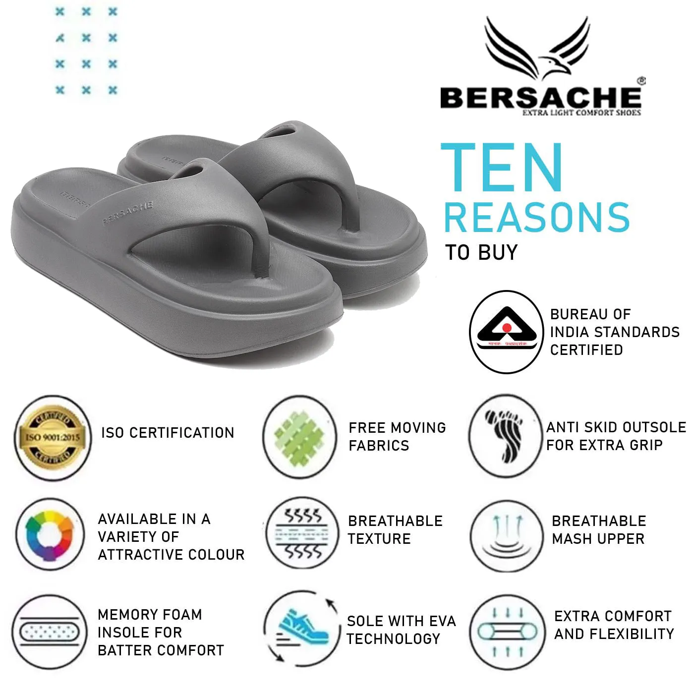 Bersache Extra Soft Classic Casual with  Regular wear with Ultra Soft & Flexibility Technology Flip Flop For women's/Girl's-(6110-Grey) Slippers With Animals