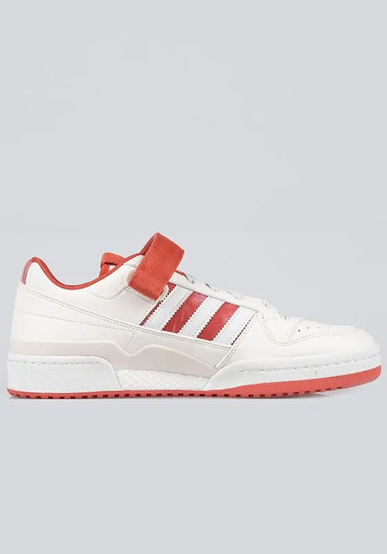 Trail Adidas Shoes X Parley Forum Low - Chalk White/Red